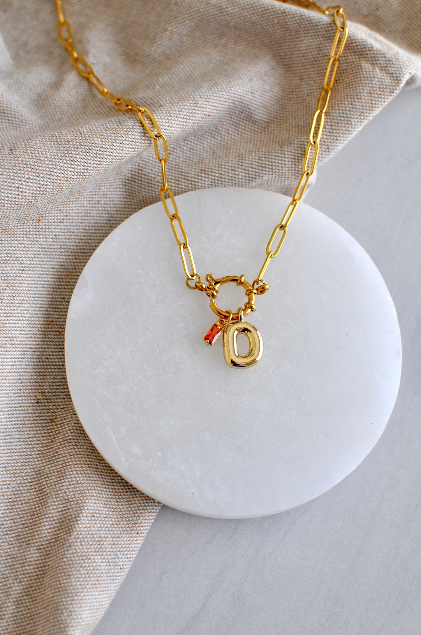 Paperclip Pendant Necklace Chain