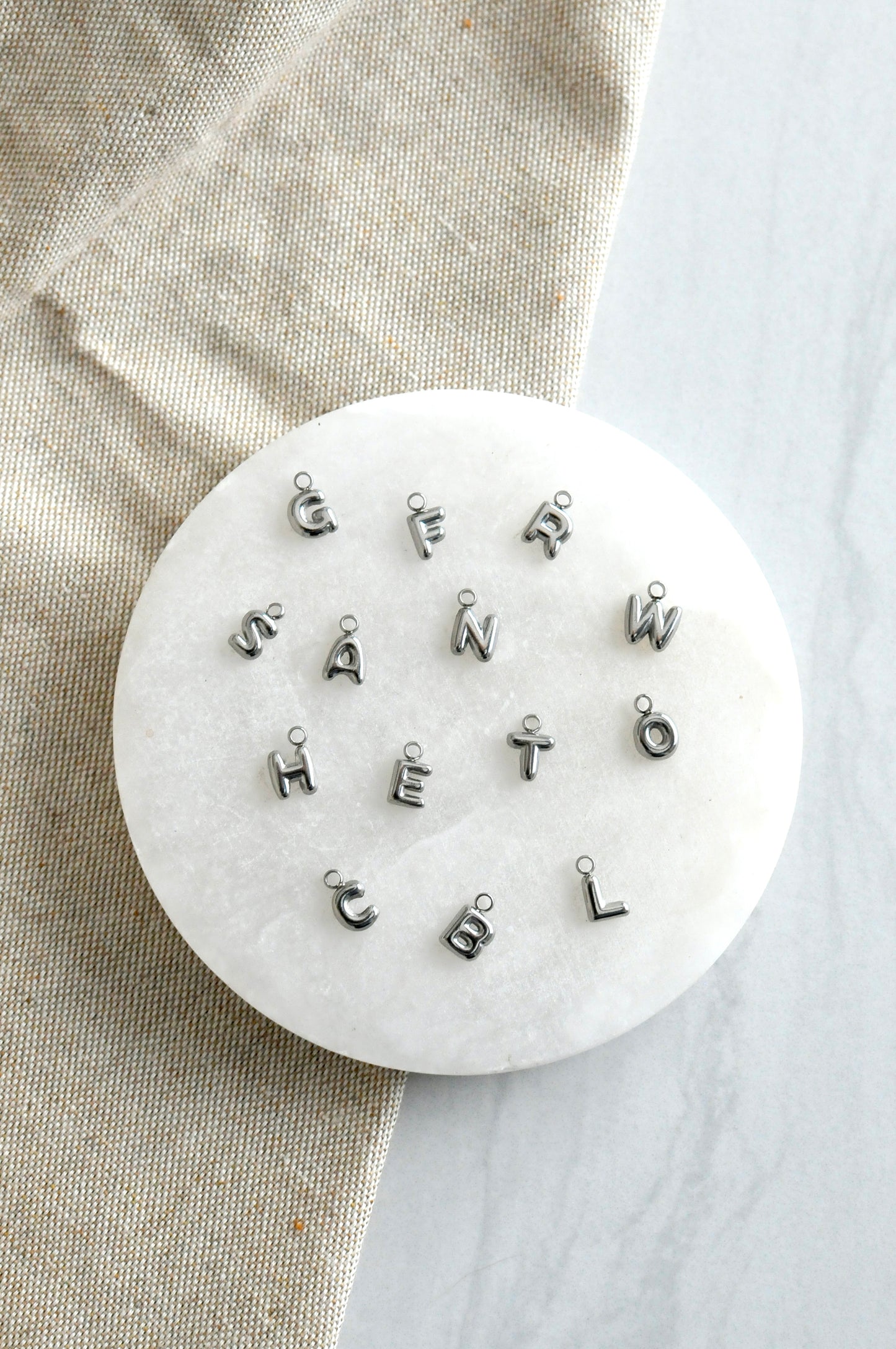 Mini Bubble Letter Charm