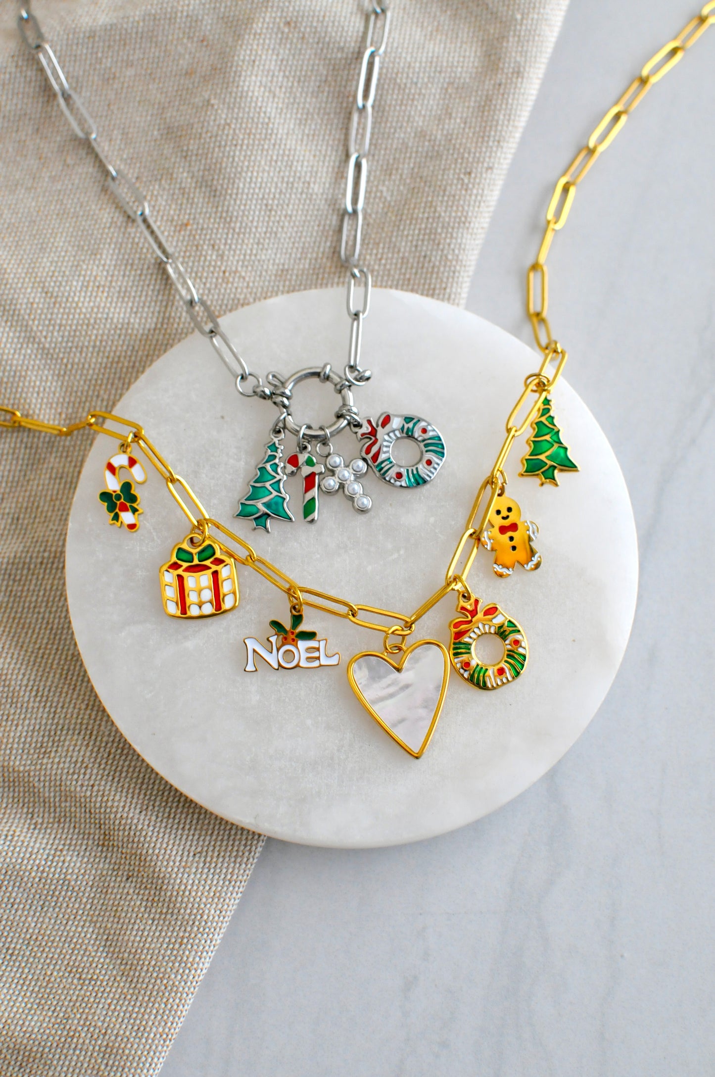 Green Christmas Tree Charm