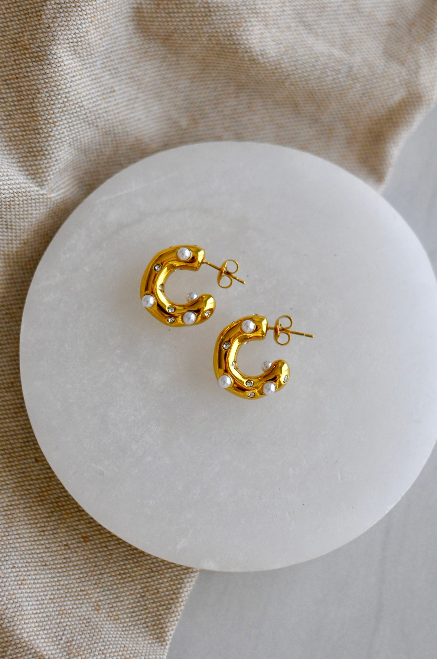 Pearl & Sparkle Hoops