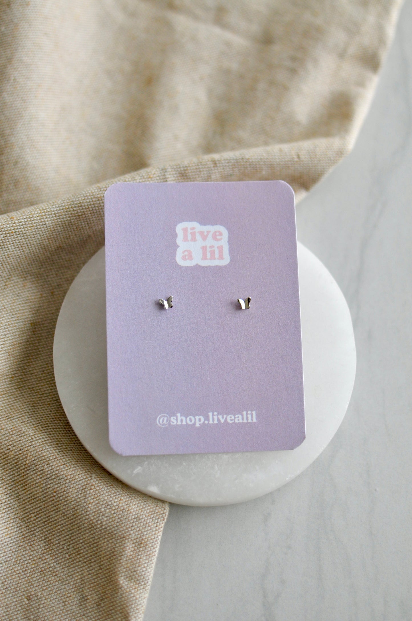 Dainty Butterfly Studs