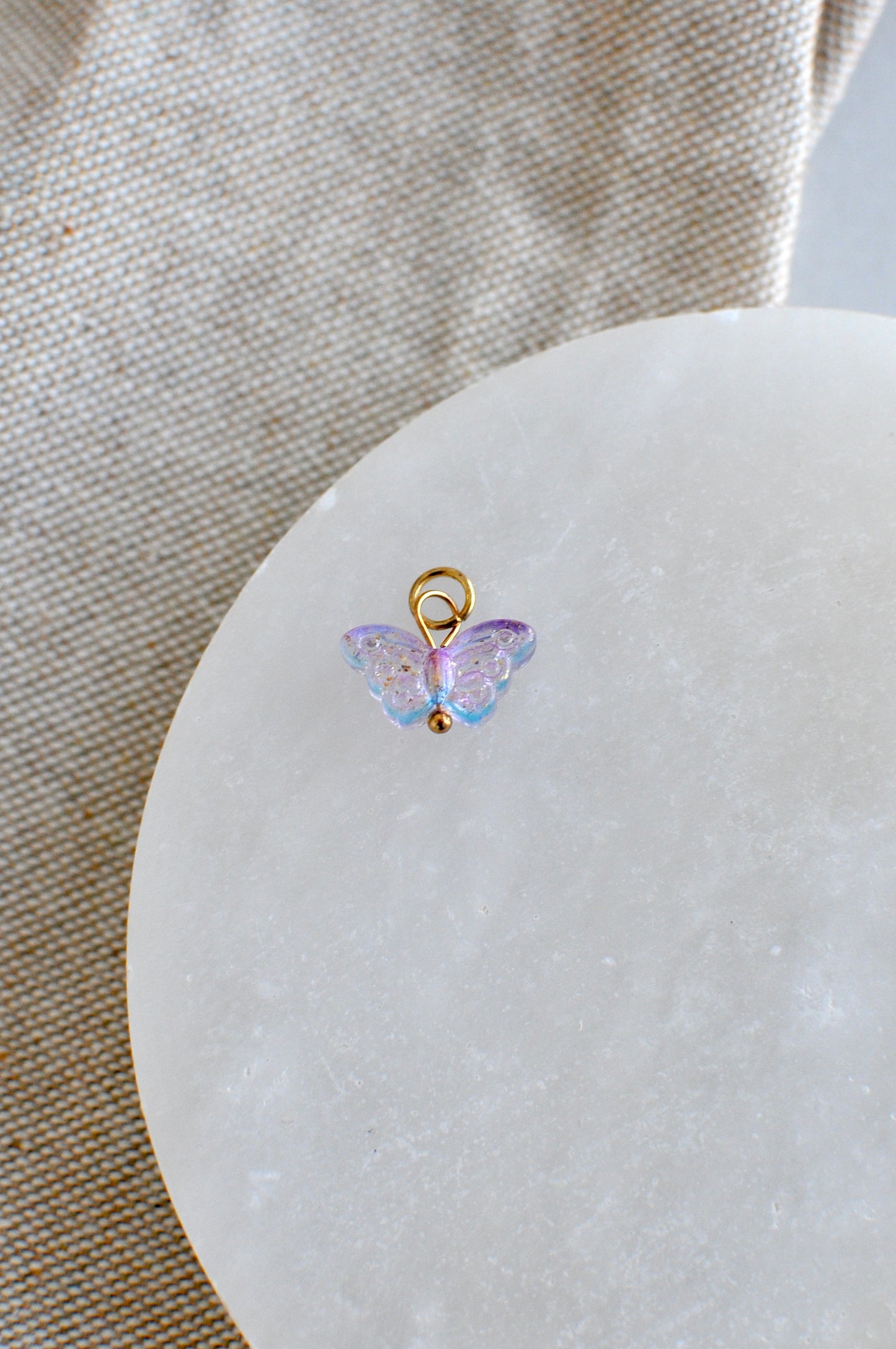 Iridescent Butterfly Charm