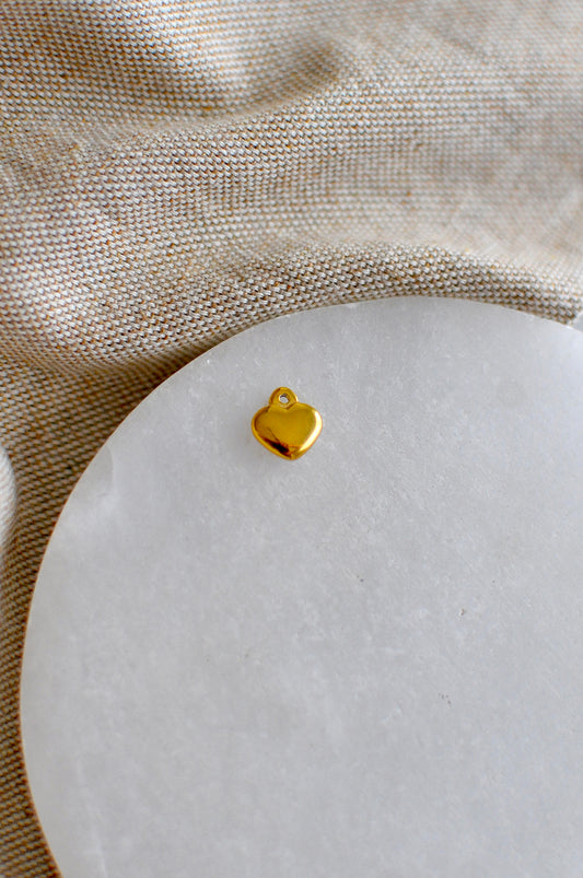 Tiny Bubble Heart Charm