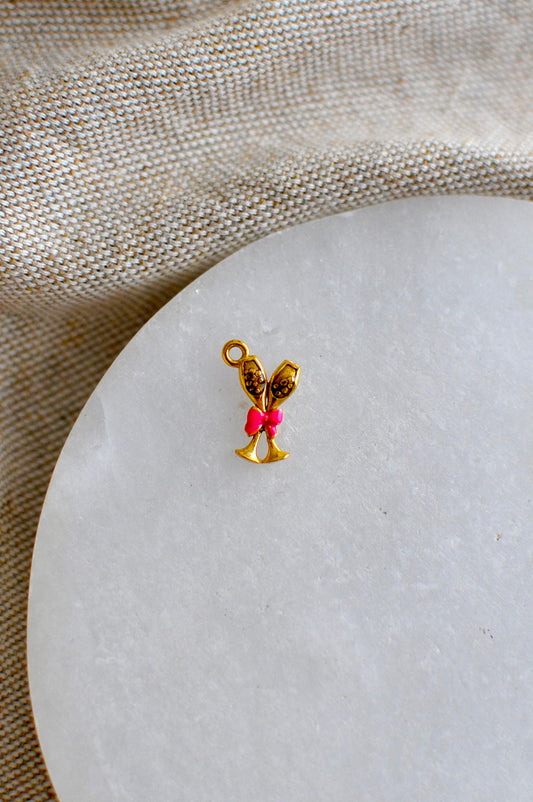 Pink Glasses Charm