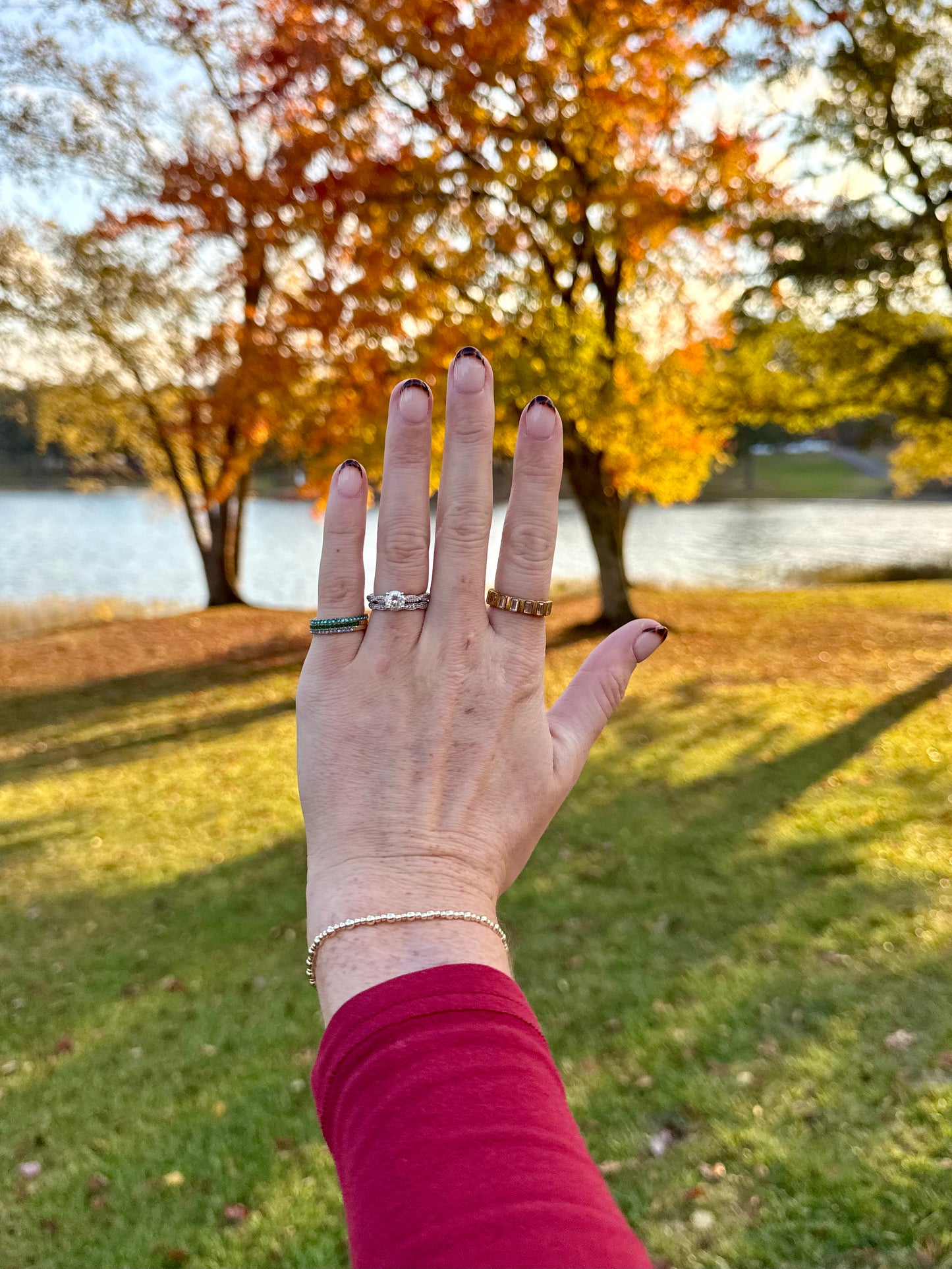 Gold Dainty Birthstone Rings