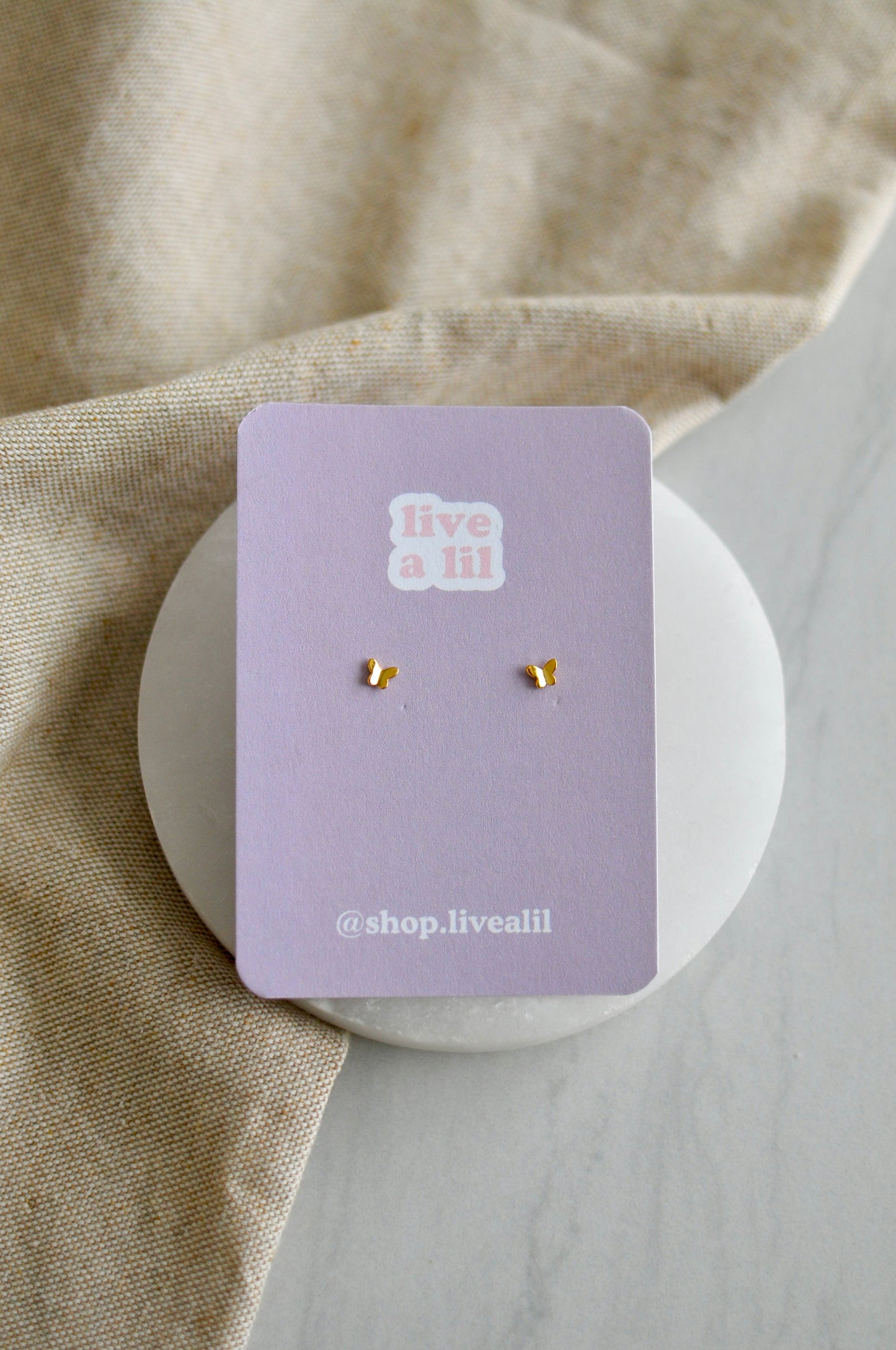 Dainty Butterfly Studs