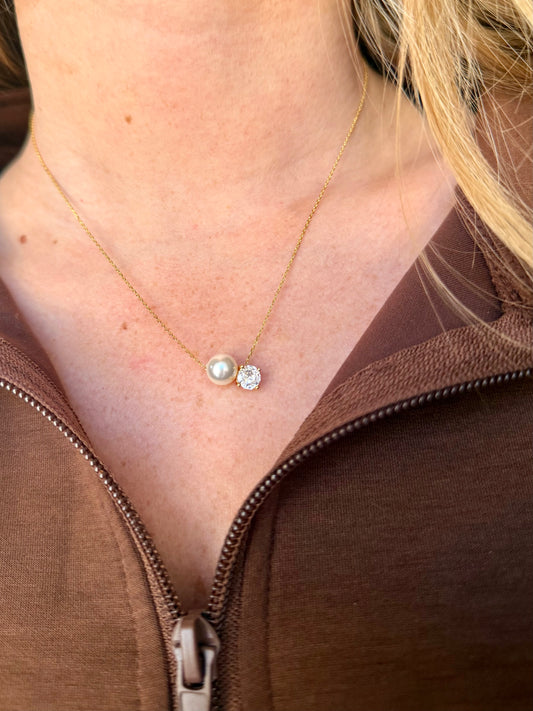 Pearl Diamond Necklace